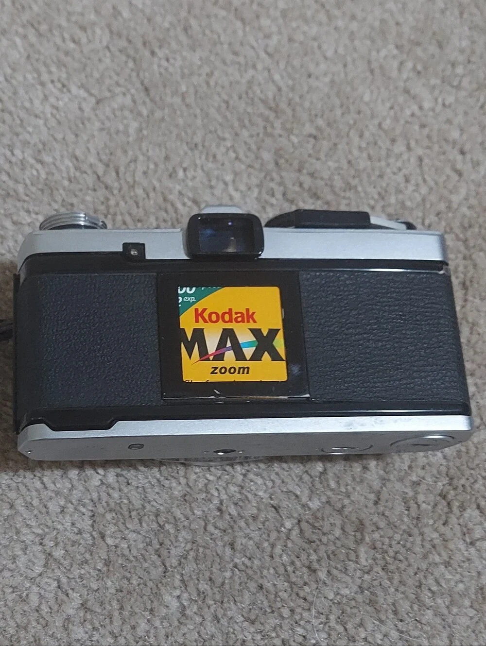 Olympus OM-2 Silver and Black 35mm Film SLR Camera Body with Wrist Strap